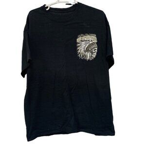 End of The Trail Waterloo AL Biker Native American Animal Graphic Shirt